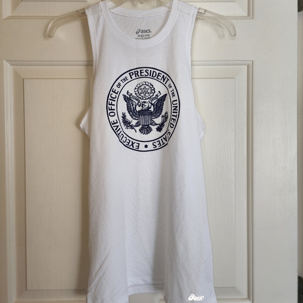 ASICS presidential logo running top